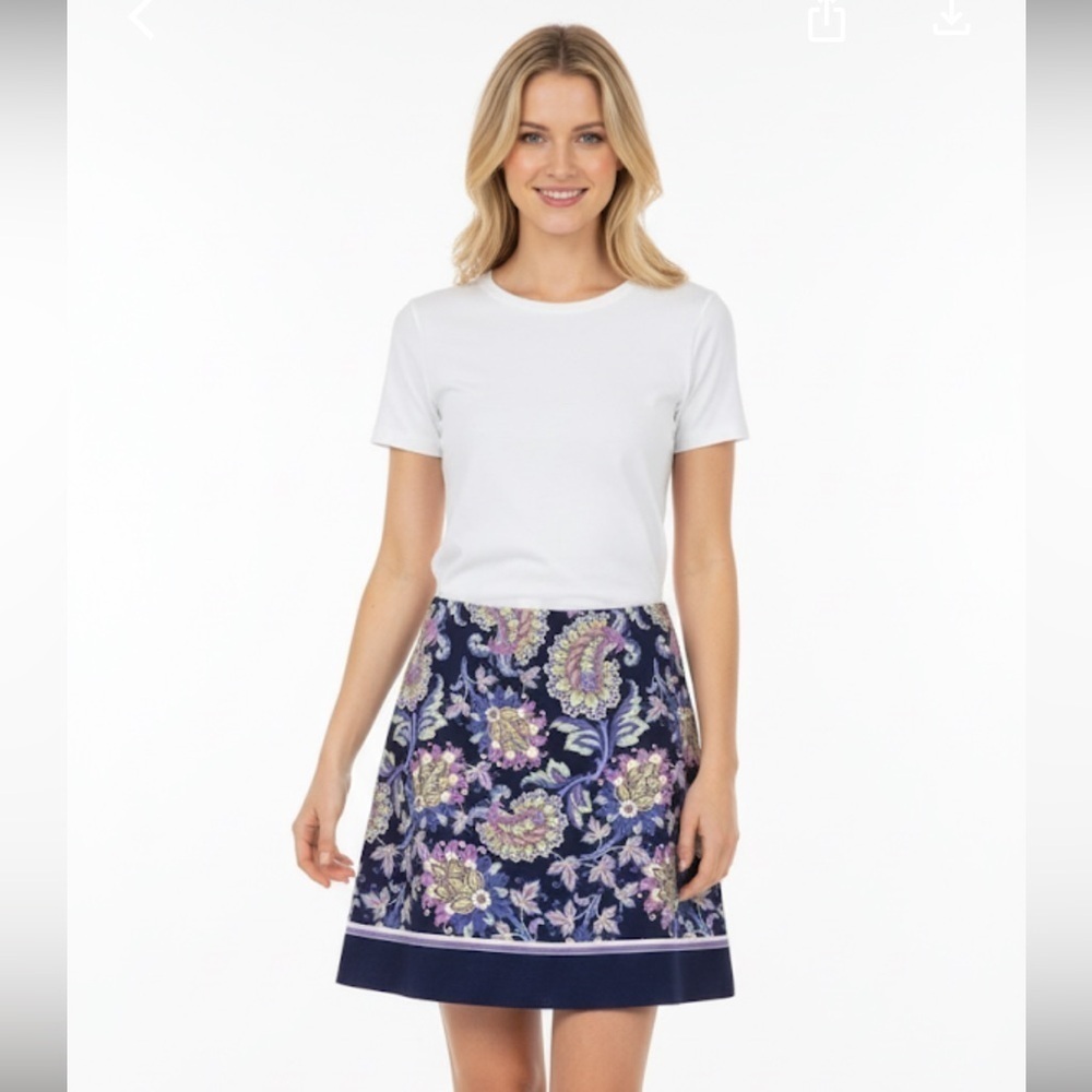 Talbots skirt floral size 0 petite